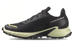 Кроссовки женские ALPHACROSS 5 с низким верхом, черные/зеленые Salomon