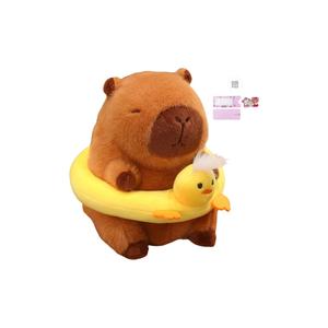 Надувной круг с капибарой Мягкая игрушка Высота 22см AOLETU