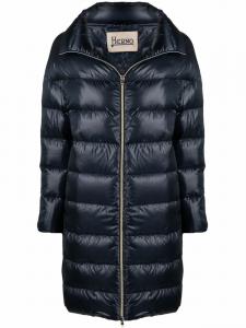 Herno пуховик длины миди, синий