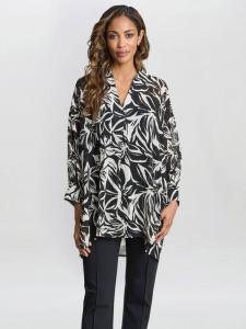 Топ без воротника Dido Gina Bacconi, Black/White