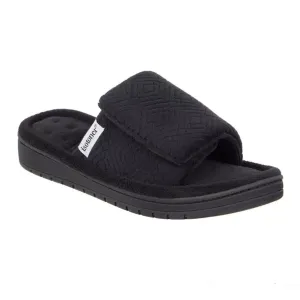 Женские тапочки-слайды Gemma из микромахровой ткани с регулируемой высотой Isotoner, черный