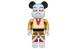 BE@RBRICK Bearbrick Kabuki Gold Plated Gold