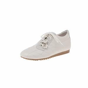 Hongyanglin Женские белые кеды низкие, цвет White