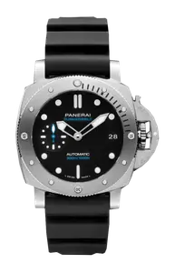 Часы submersible 42 мм doppio cinturino Panerai