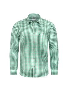 Зепп, традиционная рубашка с длинными рукавами зеленого цвета Nübler
