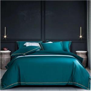 ADovz Комплект постельного белья ADovz из египетского хлопка с вышивкой, модель FH-762, зеленый Green