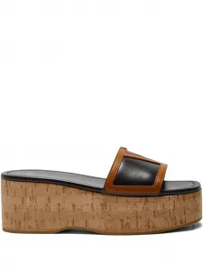 Босоножки на платформе из пробки Viva Superstar VALENTINO GARAVANI, черный