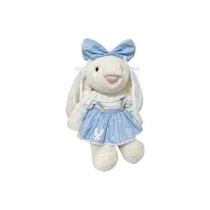 Милый изысканный наряд со съемными висячими ушками плюшевый кролик Sweet Style высота 30см BANLI
