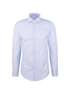 Рубашка делового кроя Slim Fit SEIDENSTICKER Schwarze Rose, небесно-голубой