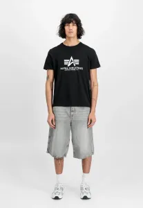 2 футболки с принтом Alpha Industries, Black/White