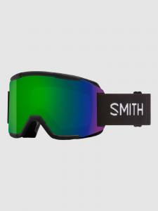 Очки для сноуборда Smith Squad Black+Bonus Lens Goggle, sun green mirror+yellow