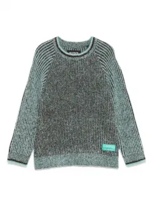 Свитер в рубчик Scotch & Soda Kids, зеленый