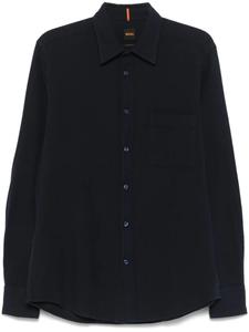 BOSS рубашка на пуговицах, синий