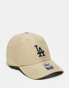 47 Brand LA Dodgers кепка свободного кроя бежевого цвета