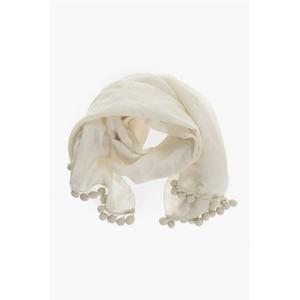 Шарф FUMANA из смесовой шерсти с вышивкой Max Mara, Beige