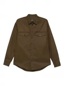 Рубашка Utility с карманами Dsquared2, коричневый