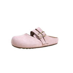 Антискользящие тапочки с закрытым носком для женщин Abrasion Resistant Slip Resistant Mr.shang, розовый