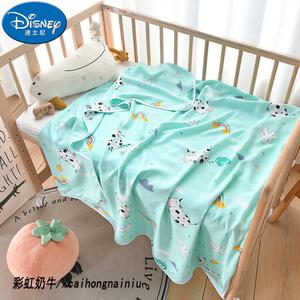 Disney Одеяло 200х230 см, хлопок и шелк, двойной слой, рисунок Rainbow Cow