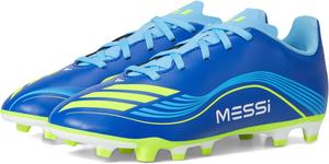 Кроссовки adidas Kids  F50 Messi Club Firm Ground/Multi Ground Cleats, Team Royal Blue/Solar Yellow/Semi Blue Burst