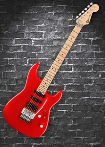 Charvel MIJ San Dimas Style 1 HSS FR M в металлическом красном с чехлом мягкого типа