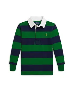 Футболка регби для малышей и мальчиков The Iconic Polo Ralph Lauren, зеленый