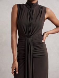 Платье макси без рукавов Petite Daniella Reiss, Grape