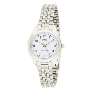 Часы CASIO ENTICER Series Wrist /White Stainless Steel Strap Silver Analog, цвет silver