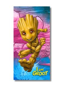 Marvel Пляжное/банное полотенце Marvel Groot - (Д) 140 см x (Ш) 70 см, разноцветное
