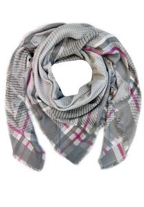 SAMAYA Платок 'LOVE' в сером цвете