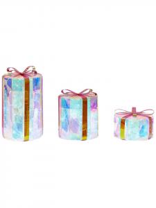 Beliani Набор из 3 светодиодных декораций GRIMSEY разных цветов