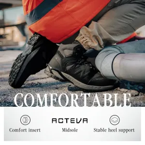 Рабочие ботинки New Balance Allsite с композитным носком для мужчин - водонепроницаемые, противоскользящие защитные туфли для промышленности и строительства, черные, размер 13 D No Brand