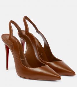 Кожаные туфли Nudes Hot Chick Christian Louboutin, коричневый