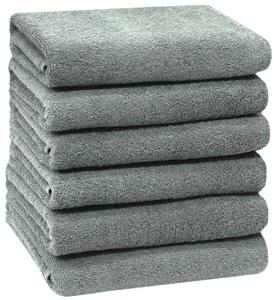 Полотенце Zollner 00000328 6 шт, 50x1x100 см, светло-серый