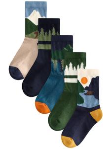 Носки Next, цвет Light blue/Dark blue/Green