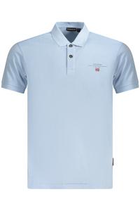 Поло мужское Napapijri с короткими рукавами и принтом, синий