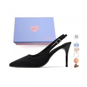 Xingdiman Туфли на высоком тонком каблуке женские, черные