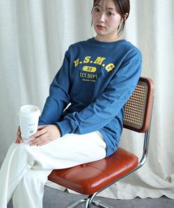 Футболка с длинными рукавами College logo Aimoha - Select -, цвет Navy