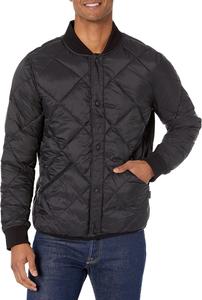 Мужская двусторонняя стеганая куртка Calvin Klein с ромбовидным узором, Reversible Black