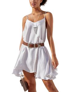 LASCANA Женское струящееся платье на тонких бретельках, кремовый