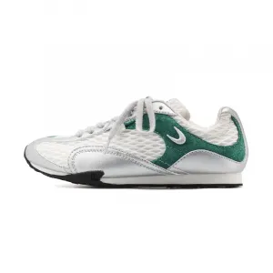 Нескользящие износостойкие низкие повседневные туфли унисекс серебристо-зеленого цвета Cat&Sofa, Silver Green