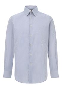 Рубашка на пуговицах классического кроя Boggi Milano, темно-синий