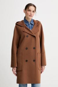 Шерстяное пальто Marc O'Polo, коричневый
