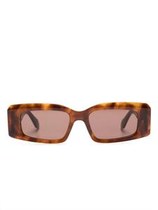 Alaïa солнцезащитные очки черепаховой расцветки, коричневый