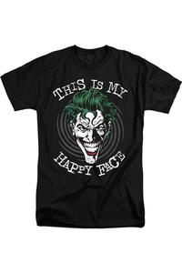 Футболка Batman Maniacal Spiral с коротким рукавом для взрослых Gildan, черный