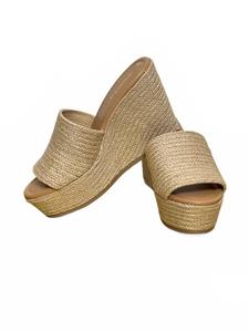 Плетеные джутовые босоножки-платформы в бежевом цвете Mars Sky Shoes