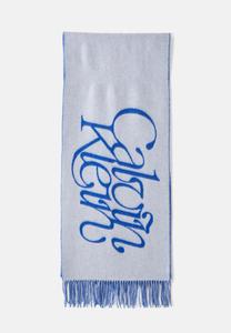 Шарф Calvin Klein BRUSHED MIDWEI, Lacey Lilac/Cobalt/White