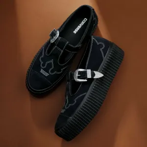 All Star Lifted Rib Tape T-Strap WT OX Platform