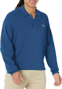 Lacoste мужской длинный рукав свитер-поло, Methylene