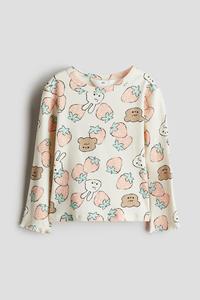 Рубашка из джерси с вышивкой H&M, мультиколор