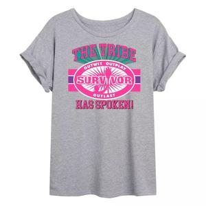 Футболка с струящимся рисунком для юниоров Survivor The Tribe Has Spoken Licensed Character